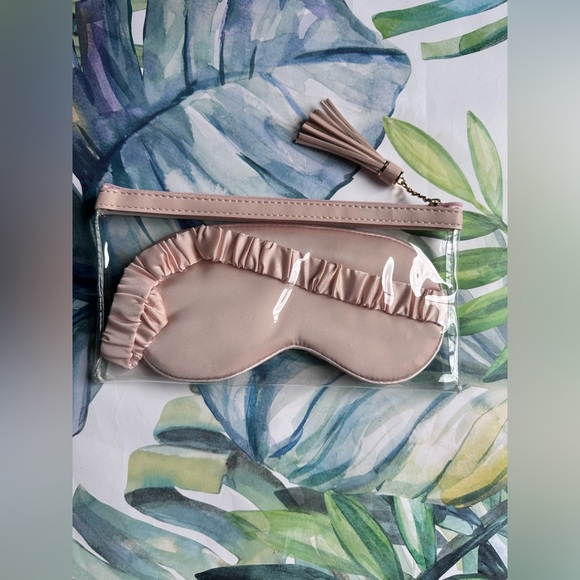 HANG Accessories - Gold Leaf Satin Eyemask NWT - Picture 4 of 5